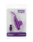 PowerBullet - Teasing Tongue with Rechargeable Bullet - Purple - K. P.