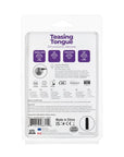 PowerBullet - Teasing Tongue with Rechargeable Bullet - Purple - K. P.