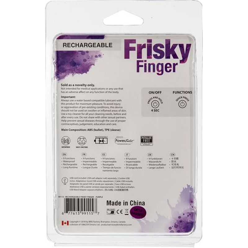 PowerBullet - Frisky Finger Rechargeable - Purple - K. P.