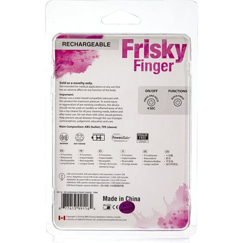 PowerBullet - Frisky Finger Rechargeable - Pink - K. P.