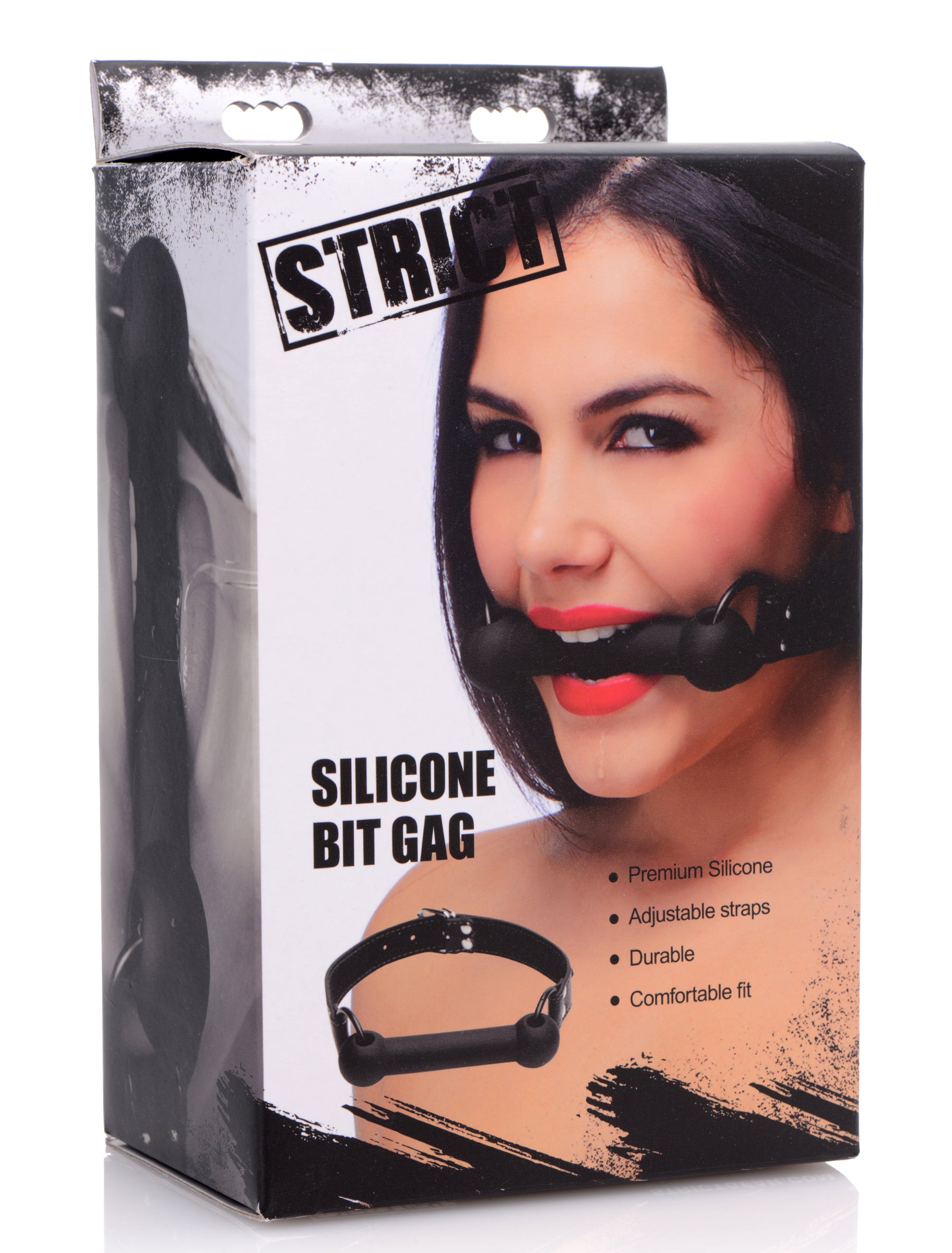 Strict - Silicone Bit Gag - Black - K. P.