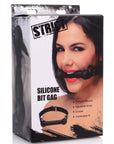 Strict - Silicone Bit Gag - Black - K. P.