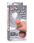 Loadz - 7" Dual Density Squirting Dildo - Light - Flesh - K. P.