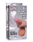 Loadz - 8" Dual Density Squirting Dildo - Light - Flesh - K. P.
