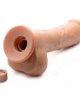 Loadz - 8.5" Dual Density Squirting Dildo with Remote - Medium - Flesh - K. P.