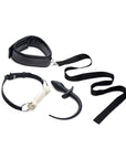 Tailz - Puppy Play Set inc Gag, Plug, & Collar - Black - K. P.