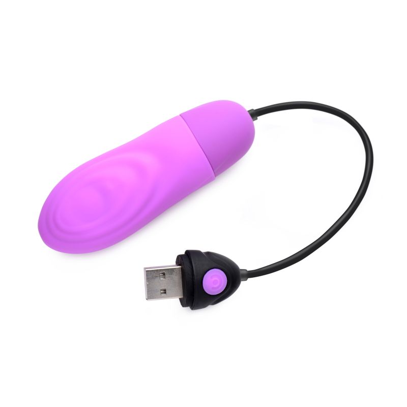 7X Pulsing Rechargeable Bullet - Purple - K. P.