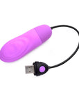 7X Pulsing Rechargeable Bullet - Purple - K. P.