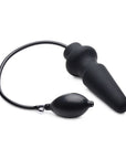 The Master Series - Ass-Pand Large Inflatable Silicone Plug - Black - K. P.