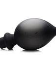 The Master Series - Ass-Pand Large Inflatable Silicone Plug - Black - K. P.