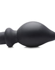 The Master Series - Ass-Pand Large Inflatable Silicone Plug - Black - K. P.