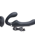 Strap U - Mighty Rider 10X Strapless Strap-On with Remote - Black - K. P.