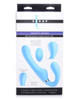 Strap U - Mighty Rider 10X Strapless Strap-On with Remote - Blue - K. P.