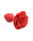 The Master Series - Booty Bloom Silicone Rose Plug - Large - Red - K. P.