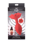 The Master Series - Booty Bloom Silicone Rose Plug - Large - Red - K. P.