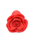 The Master Series - Booty Bloom Silicone Rose Plug - Large - Red - K. P.
