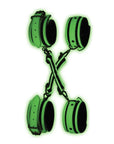 The Master Series - Kink In the Dark Glowing Hog Tie Set - Fluro Green - K. P.