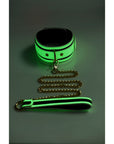 The Master Series - Kink in the Dark Glowing Collar & Lead - Flouro Green - K. P.