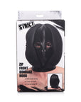Strict - Zip Front Bondage Hood - Black - K. P.