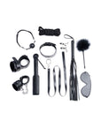 Strict - Deluxe 10 Piece Bondage Set - Black - K. P.