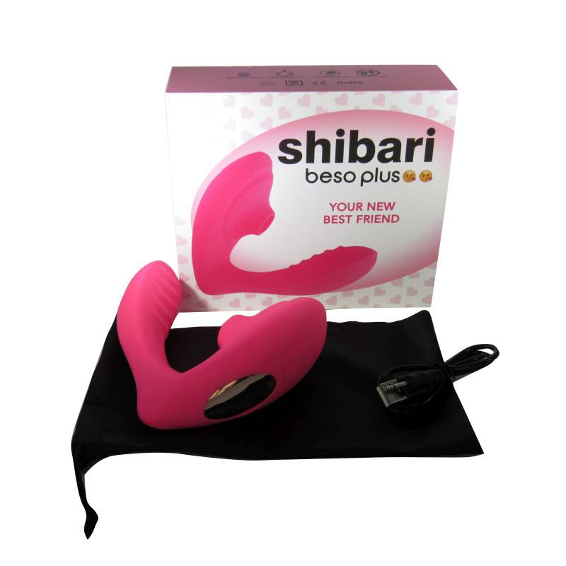 G-Spot and Clitoral Vibrator - Beso Plus - Pink - K. P.