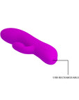 Rabbit Vibrator w/ Suction - Purple - K. P.