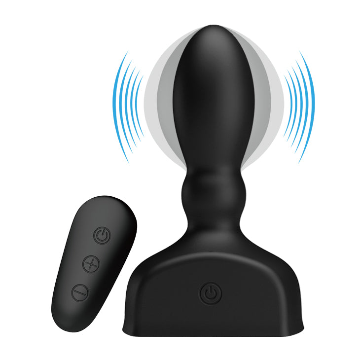 Mr. Play - Inflatable Anal Plug - Black - K. P.