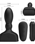 Mr. Play - Inflatable Anal Plug - Black - K. P.