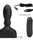 Mr. Play - Inflatable Anal Plug - Black - K. P.