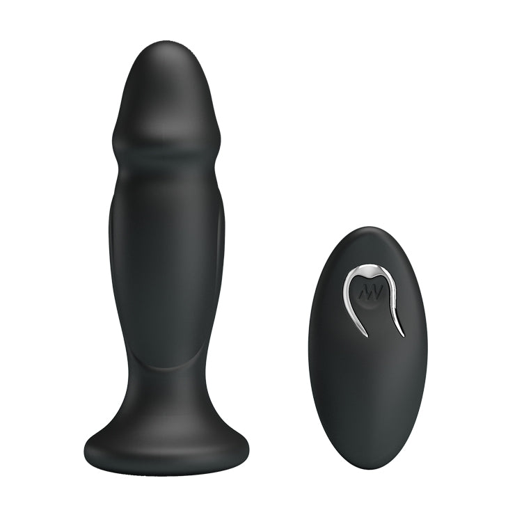 Mr. Play - Powerful Vibrating Anal Plug - Black - K. P.