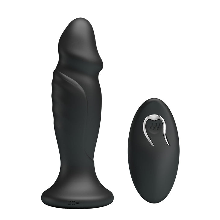 Mr. Play - Powerful Vibrating Anal Plug - Black - K. P.