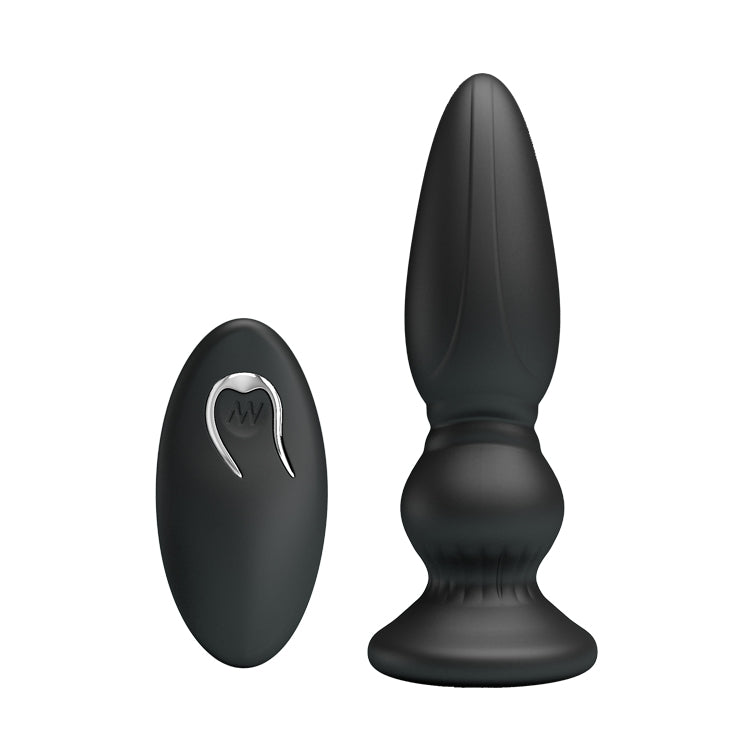 Mr. Play - Powerful Vibrating Anal Plug - Black - K. P.