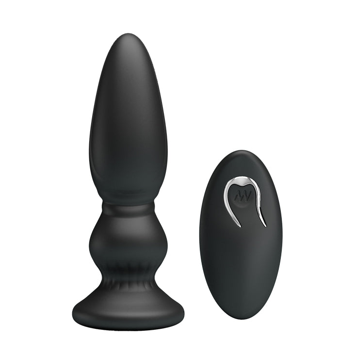 Mr. Play - Powerful Vibrating Anal Plug - Black - K. P.