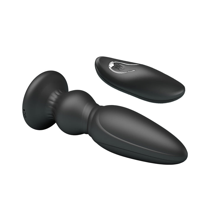 Mr. Play - Powerful Vibrating Anal Plug - Black - K. P.