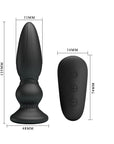 Mr. Play - Powerful Vibrating Anal Plug - Black - K. P.