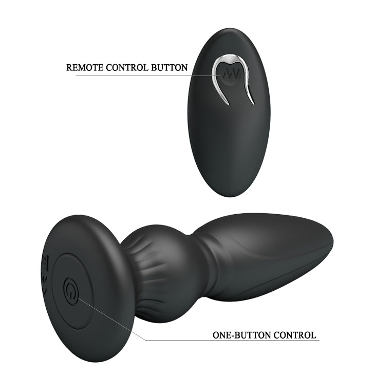 Mr. Play - Powerful Vibrating Anal Plug - Black - K. P.