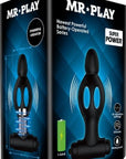 Mr. Play - Silicone Vibrating Anal Plug - Black - K. P.