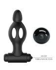Mr. Play - Silicone Vibrating Anal Plug - Black - K. P.