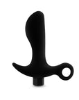 Anal Adventures - Platinum Silicone Prostate Massager 01 - Black - K. P.