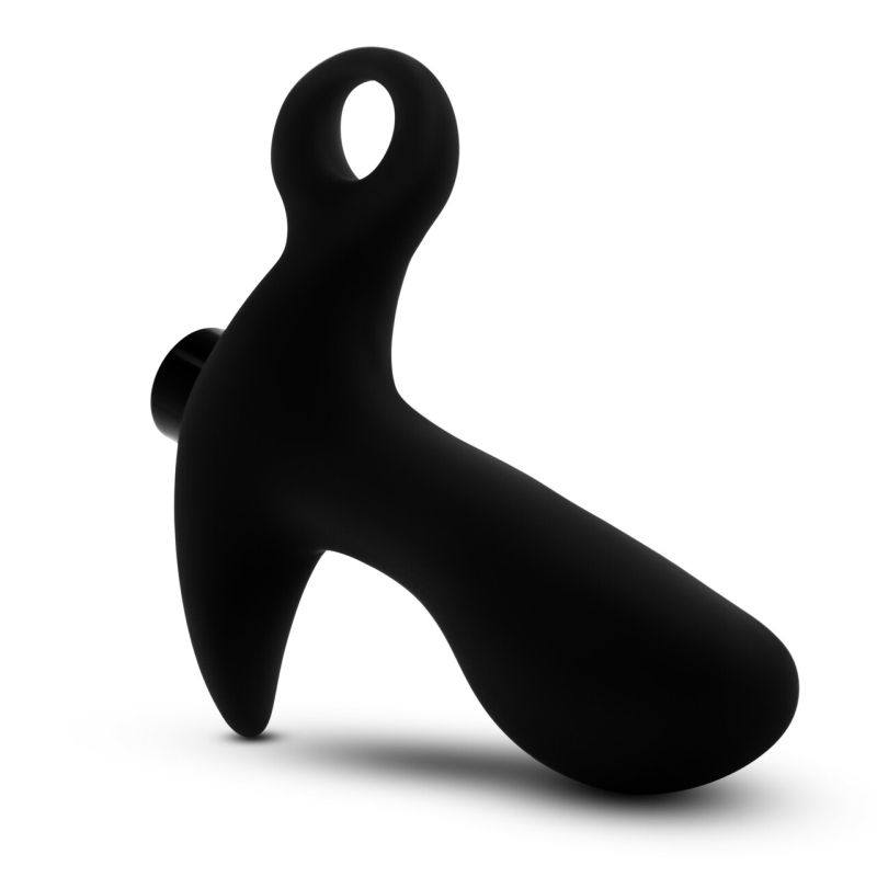 Anal Adventures - Platinum Silicone Prostate Massager 01 - Black - K. P.