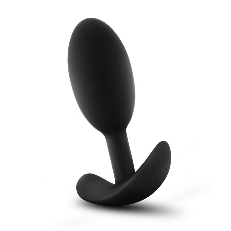 Anal Adventures - Platinum Silicone Vibra Slim Plug - Medium - K. P.