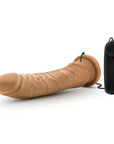 Dr Skin - 8.5" Vibrating Realistic Cock with Suction - Mocha - K. P.