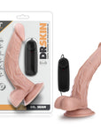 Dr Skin - Dr Sean 8" Vibrating Cock with Suction Cup - Vanilla - K. P.