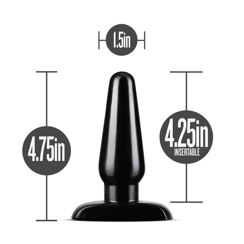 Anal Adventures - Basic Anal Plug Medium - Black - K. P.