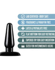 Anal Adventures - Basic Anal Plug Medium - Black - K. P.