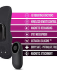 Temptasia - Panty Vibe with Remote Control - Black - K. P.