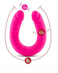 Ruse - Silicone Slim 18" Double Dong - Hot Pink - K. P.