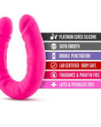 Ruse - Silicone Slim 18" Double Dong - Hot Pink - K. P.