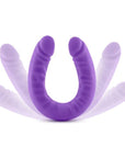 Ruse - Silicone Slim 18 Inch Double Dong - Purple - K. P.