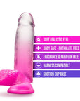 B Yours - Sugar Magnolia 7 Inch Dildo - Fuchsia - K. P.